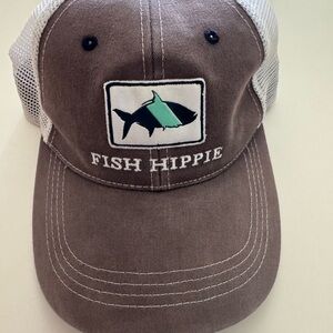 Fish Hippie Brown and White Mesh Cap
